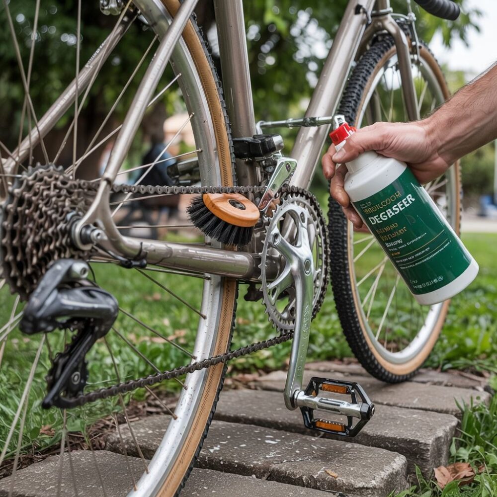czyszczenie łańcucha rowerowego