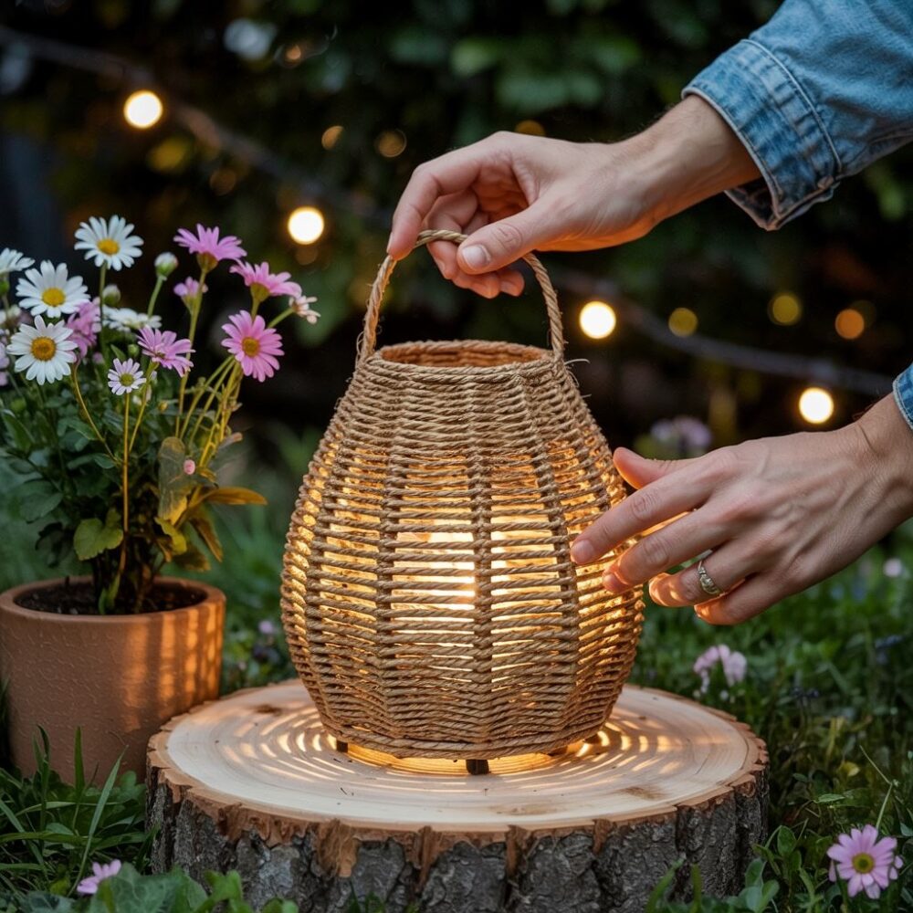 lampa ogrodowa DIY