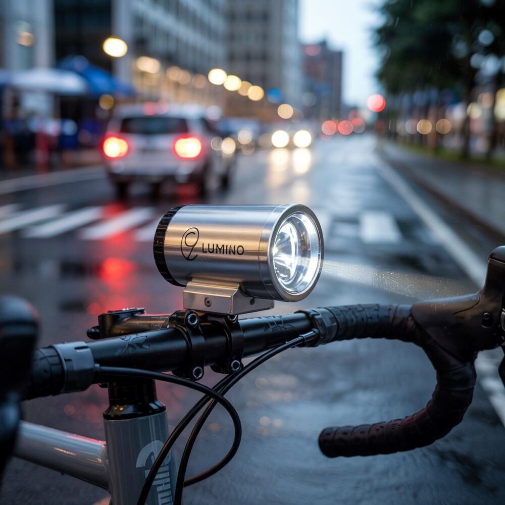 oświetlenie roweru nocą