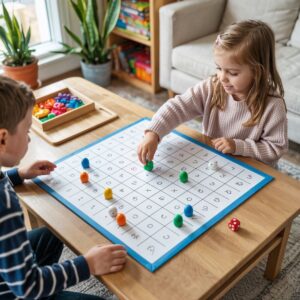 plansza do gry matematycznej