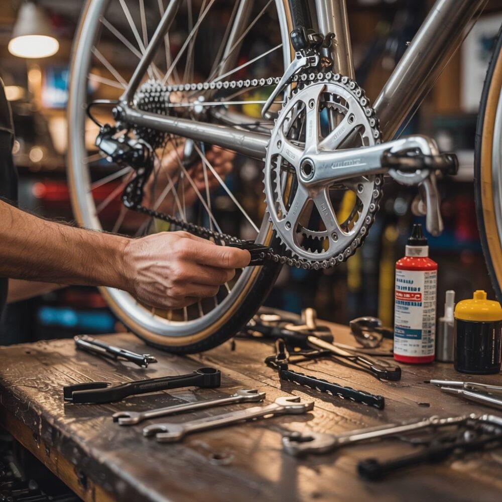 regulacja łańcucha rowerowego